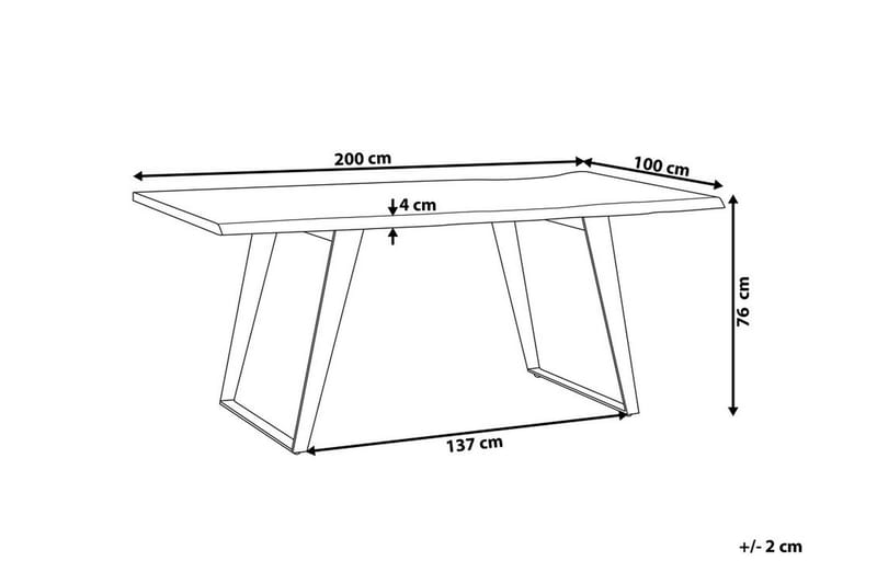 Jaipur Spisebord 200 cm - Tre / Natur - Møbler - Bord - Spisebord & kjøkkenbord