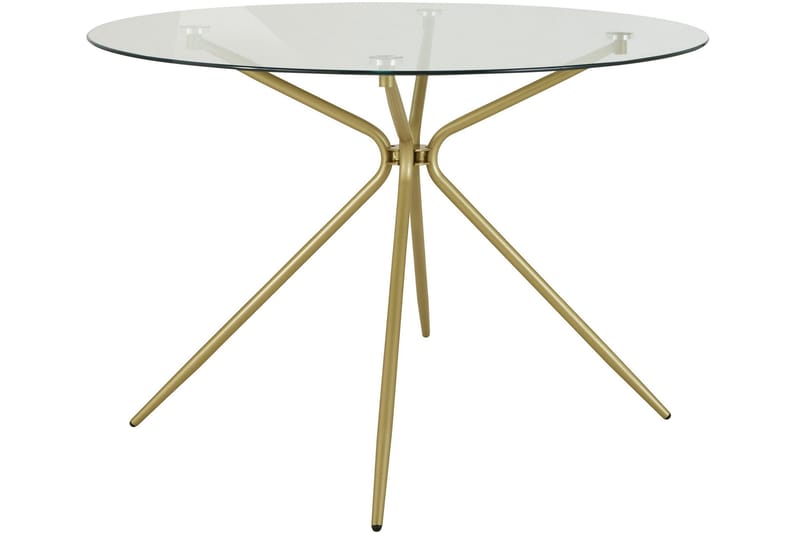 Kingsnorth Spisebord Rundt 110 cm - Messing - Spisebord & kjøkkenbord