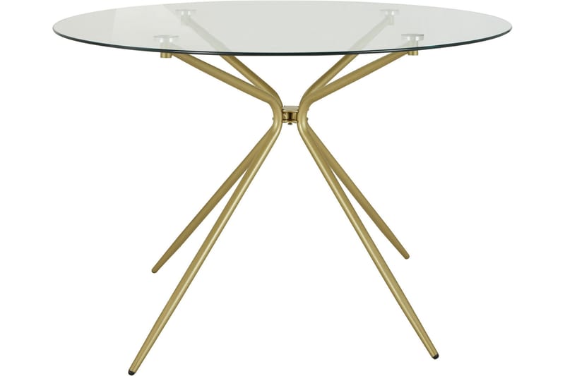 Kingsnorth Spisebord Rundt 110 cm - Messing - Spisebord & kjøkkenbord