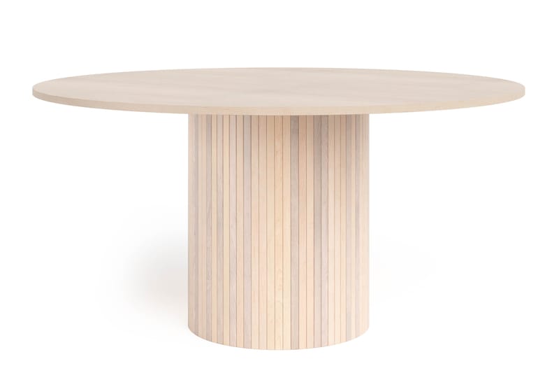 Kopparbo Spisebord 150 cm - Lyst hvitlasert eik - Spisebord & kjøkkenbord - Sammenleggbart bord