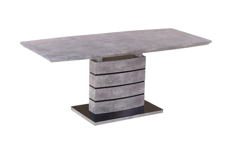 Leonaia Forlengningsbart Spisebord 140 cm - Glass/Grå - Spisebord & kjøkkenbord