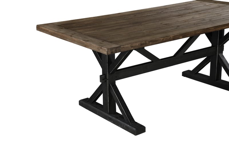 Lyon Forlengningsbart Spisebord 200 cm - Natur/Svart - Spisebord & kjøkkenbord