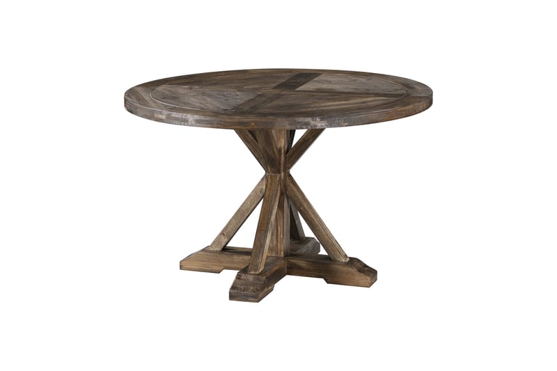 Lyon Spisebord 120 cm Rundt - Natur - Spisebord & kjøkkenbord