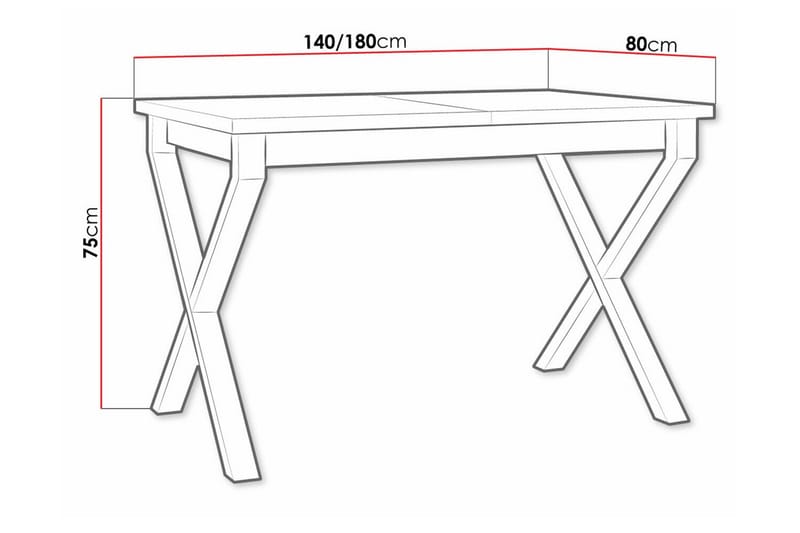 Patrickswell Spisebord 80 cm - Svart - Møbler - Bord - Spisebord & kjøkkenbord