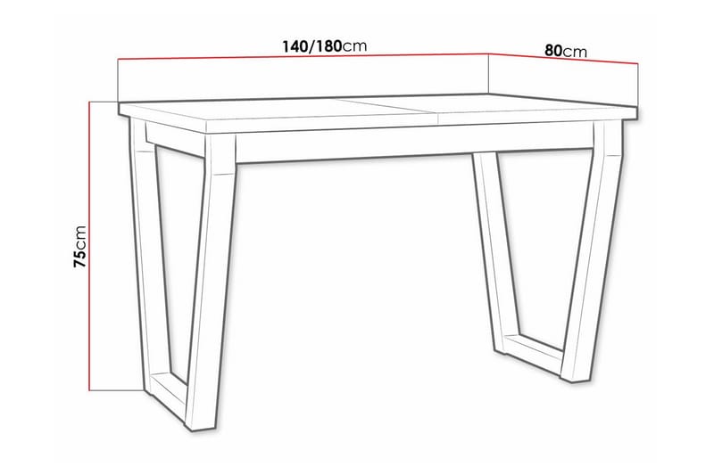 Patrickswell Spisebord 80 cm - Svart - Møbler - Bord - Spisebord & kjøkkenbord