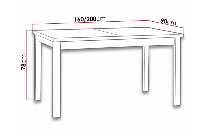 Patrickswell Spisebord 90 cm - Hvid - Møbler - Bord - Spisebord & kjøkkenbord