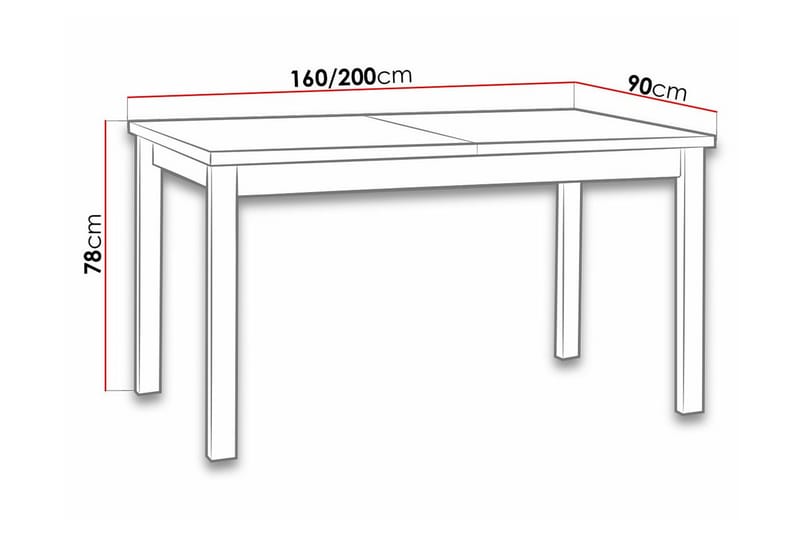 Patrickswell Spisebord 90 cm - Svart - Møbler - Bord - Spisebord & kjøkkenbord