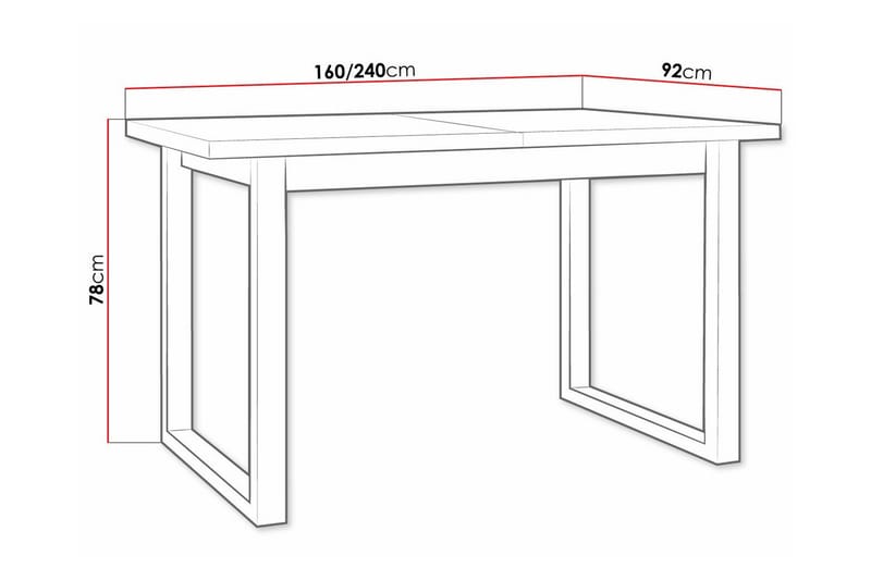 Patrickswell Spisebord 92 cm - Brun - Møbler - Bord - Spisebord & kjøkkenbord