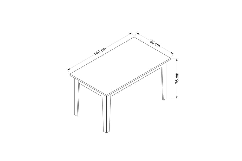 Raden Spisebord 140 cm - Brun - Møbler - Bord - Spisebord & kjøkkenbord