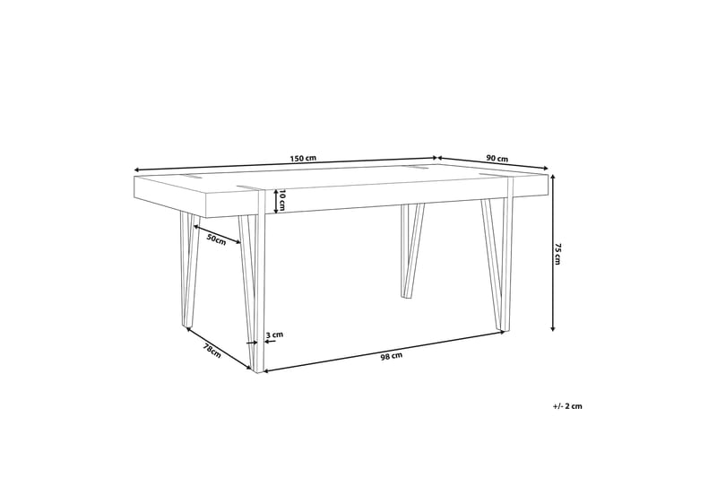 Roundtop Spisebord 150x90 cm - Brun - Møbler - Bord - Spisebord & kjøkkenbord