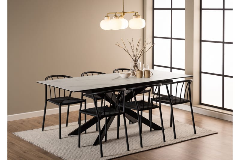 Salupa Spisebord 210x90 cm - Hvid - Spisebord & kjøkkenbord