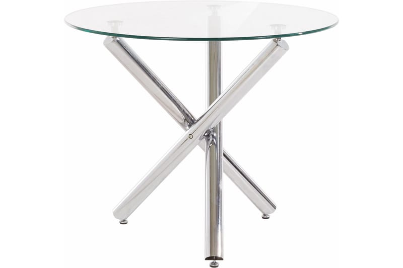 Shadi Spisebord Rundt 90 cm Glass - Transparent - Spisebord & kjøkkenbord