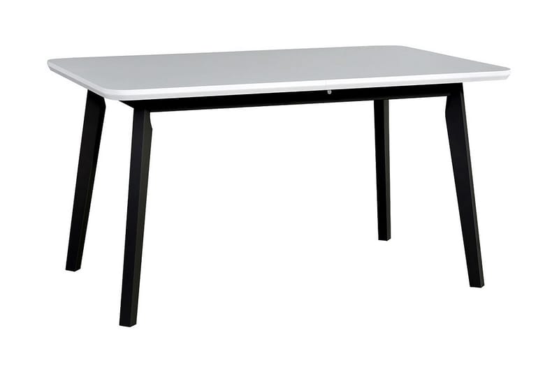 Spisebord 140cm - Hvit/Svart - Spisebord & kjøkkenbord - Sammenleggbart bord