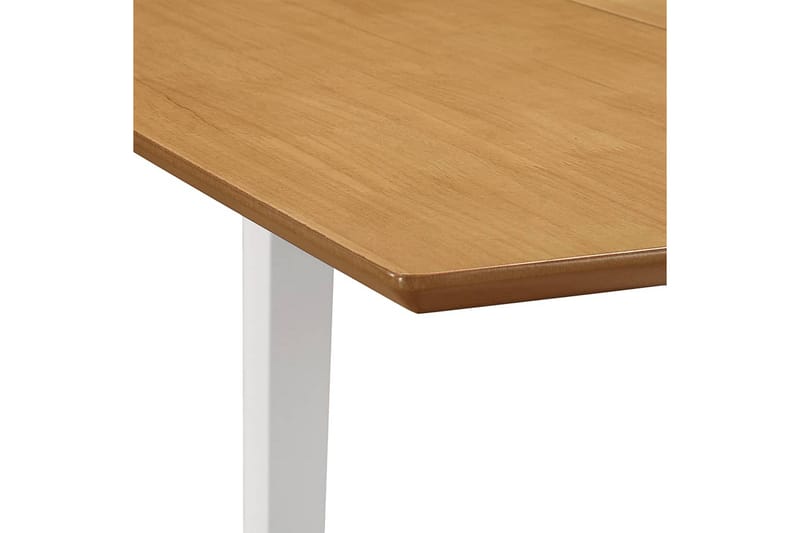 Uttrekkbart spisebord hvit (80-120)x80x74 cm MDF - Møbler - Bord - Spisebord & kjøkkenbord