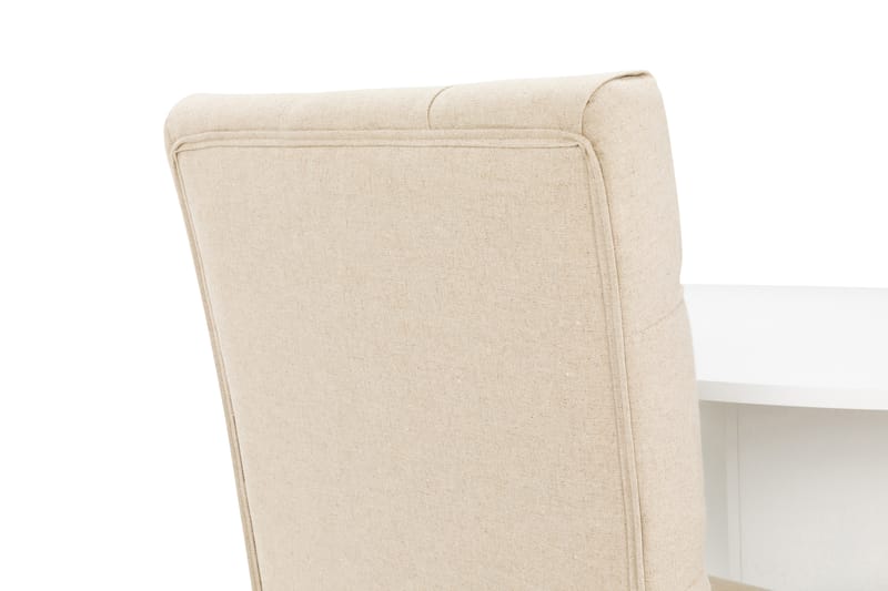 Cubic Spisegruppe 120 cm med 4 Jenny Stoler - Hvit/Beige - Møbler - Bord - Spisegrupper