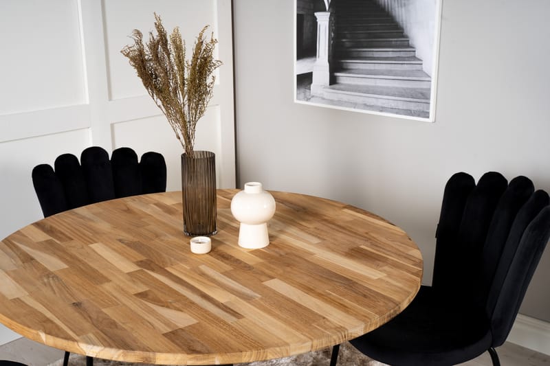 Ezra Spisegruppe med 4 Limhamn Spisestolerar Svart - Furniture Fashion - Møbler - Bord - Spisegrupper