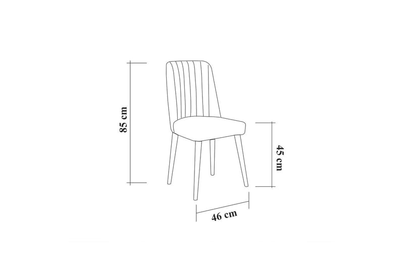 Idehult Spisegruppe 4 deler 75 cm - Hvit / Antrasitt - Møbler - Bord - Spisegrupper