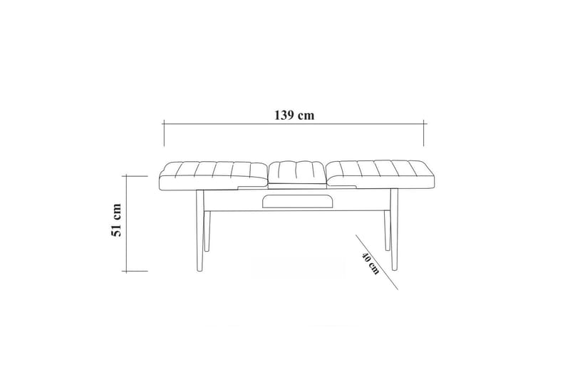 Idehult Spisegruppe 4 deler 75 cm - Hvit / Antrasitt - Møbler - Bord - Spisegrupper