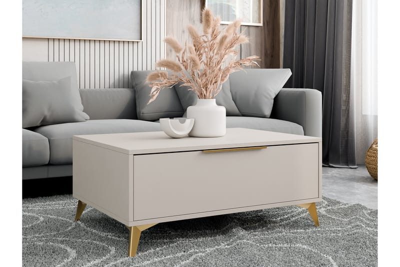 Vemdalen Sofabord 104 cm - Sand beige - Møbler - Bord - Sofabord