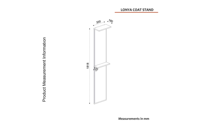 Lonya Entrémøbelsett Svart/Hvit - Hanah Home - Møbler - Gangmøbler - Møbelsett til gang & entre