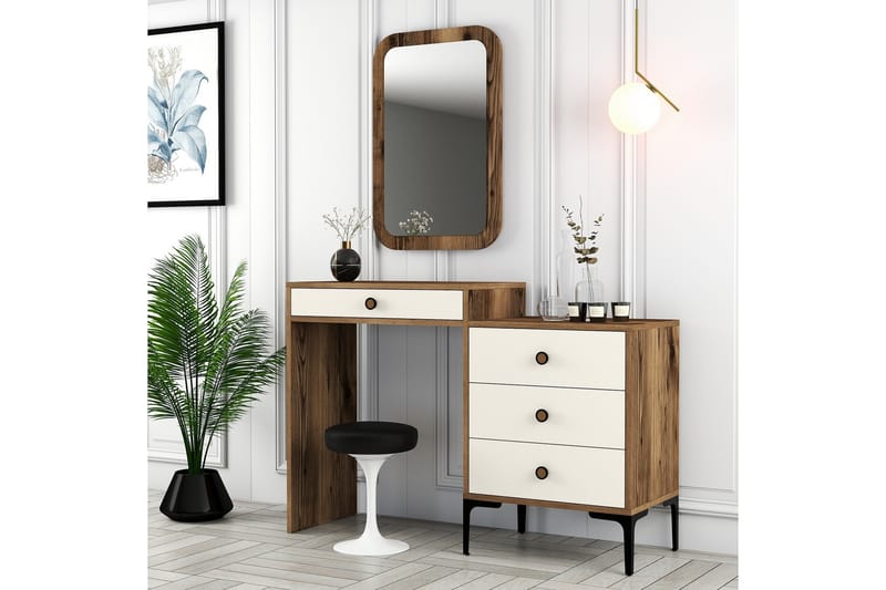 Ameias Møbelsett for Soverom Brun/Beige - Hanah Home - Møbler - Møbelsett - Møbelsett til soverom