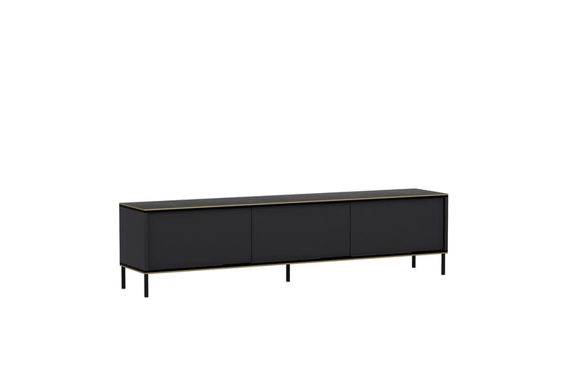 Imaj TV-benk 180x35 cm Svart - Hanah Home - Møbler - Mediamøbel & tv møbel - TV-benk & mediabenk