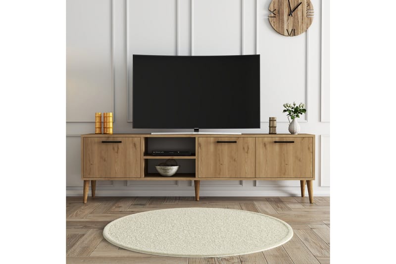 Essexa TV-benk 180x35 cm Brun - Hanah Home - Møbler - Mediamøbel & tv møbel - TV-benk & mediabenk