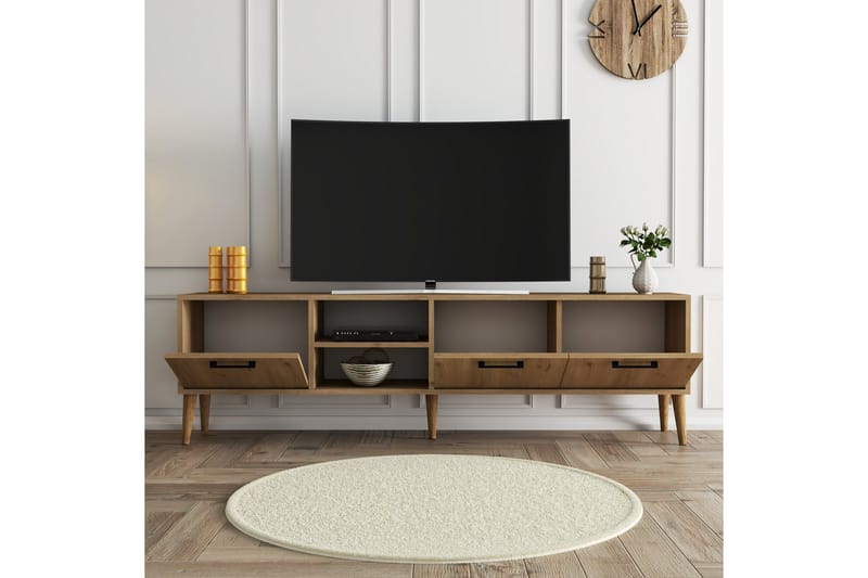 Essexa TV-benk 180x35 cm Brun - Hanah Home - Møbler - Mediamøbel & tv møbel - TV-benk & mediabenk