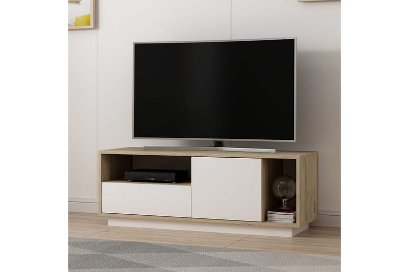 Adesis TV-benk 120 cm - Hvit - Møbler - Mediamøbel & tv møbel - TV-benk & mediabenk