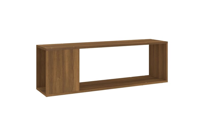 beBasic TV-benk brun eik 100x24x32 cm konstruert tre - Brun - Møbler - Mediamøbel & tv møbel - TV-benk & mediabenk