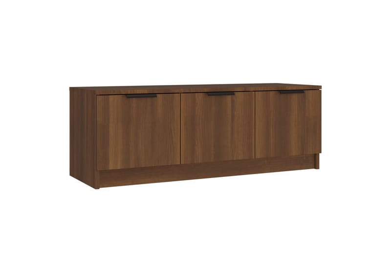 beBasic TV-benk brun eik 102x35x36,5 cm konstruert tre - Brun - Møbler - Mediamøbel & tv møbel - TV-benk & mediabenk