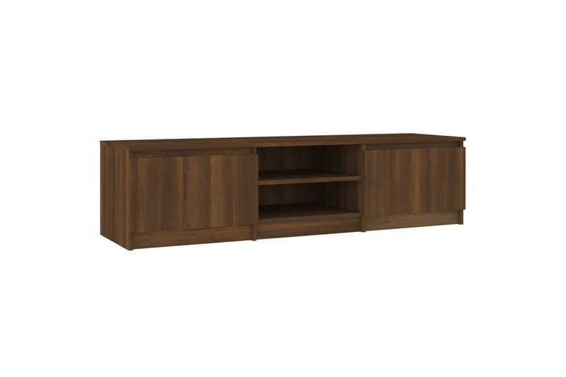 beBasic TV-benk brun eik 140x40x35,5 cm konstruert tre - Brun - Møbler - Mediamøbel & tv møbel - TV-benk & mediabenk