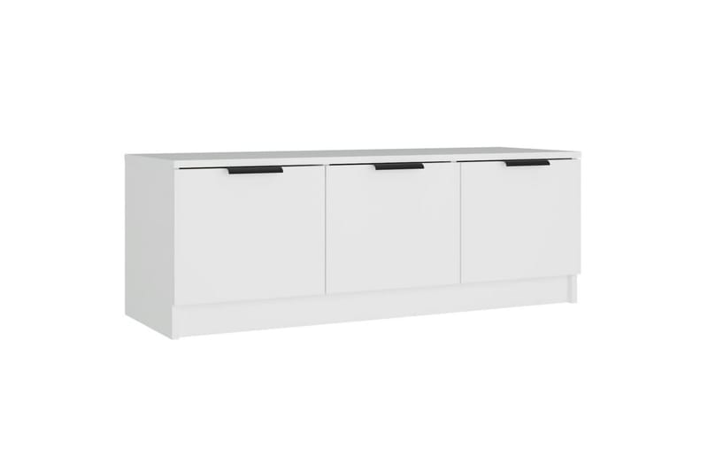 beBasic TV-benk hvit 102x35x36,5 cm konstruert tre - Hvit - Møbler - Mediamøbel & tv møbel - TV-benk & mediabenk