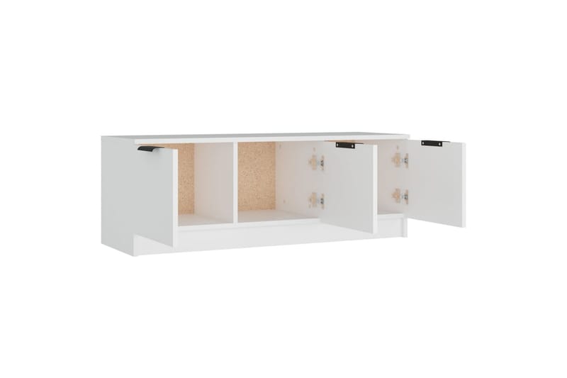 beBasic TV-benk hvit 102x35x36,5 cm konstruert tre - Hvit - Møbler - Mediamøbel & tv møbel - TV-benk & mediabenk