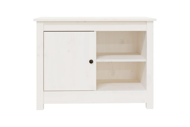 beBasic TV-benk hvit 70x36,5x52 cm heltre furu - Hvit - Møbler - Mediamøbel & tv møbel - TV-benk & mediabenk