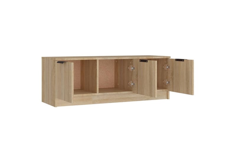 beBasic TV-benk sonoma eik 102x35x36,5 cm konstruert tre - Brun - Møbler - Mediamøbel & tv møbel - TV-benk & mediabenk