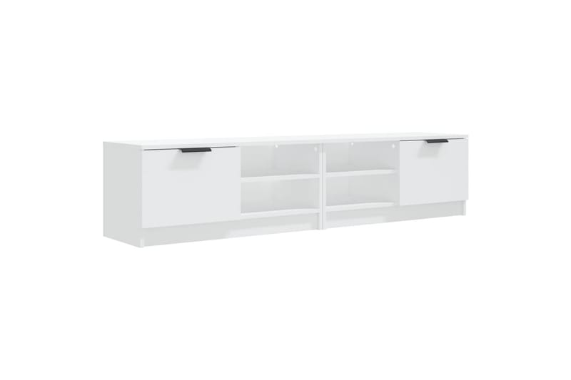 beBasic TV-benker 2 stk hvit 80x35x36,5 cm konstruert tre - Hvit - Møbler - Mediamøbel & tv møbel - TV-benk & mediabenk