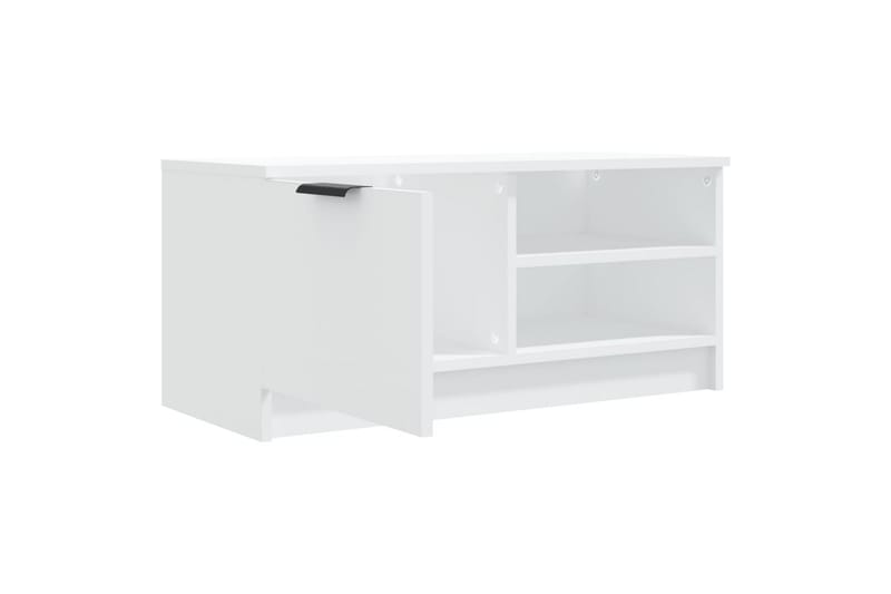 beBasic TV-benker 2 stk hvit 80x35x36,5 cm konstruert tre - Hvit - Møbler - Mediamøbel & tv møbel - TV-benk & mediabenk