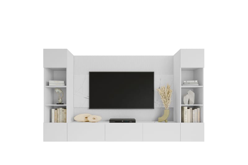 Bernice TV-skap 38x150 cm - Hvit - Møbler - Mediamøbel & tv møbel - TV-skap