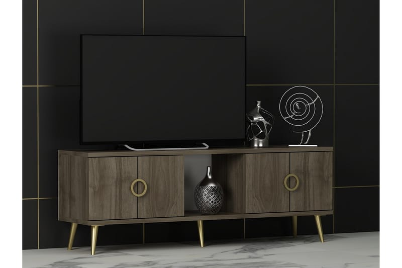 Cey TV-benk 120 cm - Valnøtt - Møbler - Mediamøbel & tv møbel - TV-benk & mediabenk