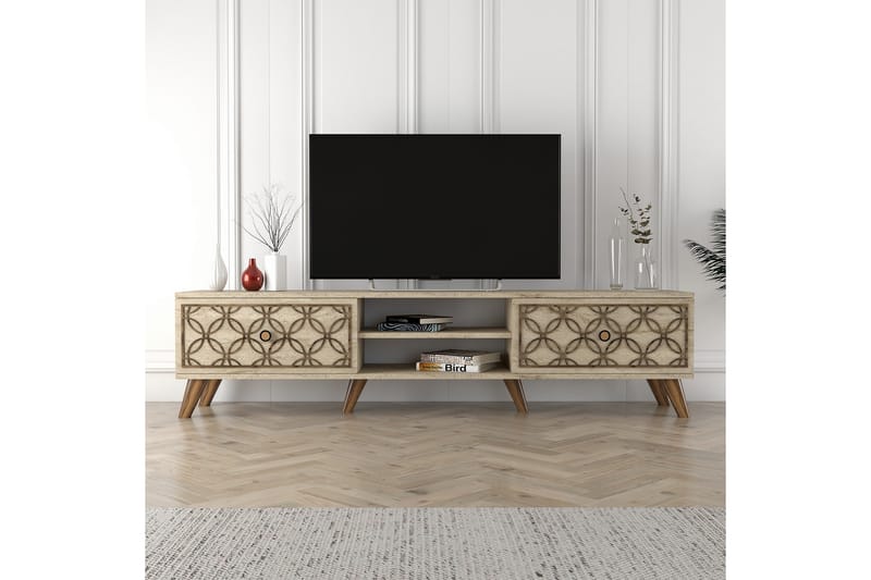 Chass TV-benk 180 cm - Beige - Møbler - Mediamøbel & tv møbel - TV-benk & mediabenk