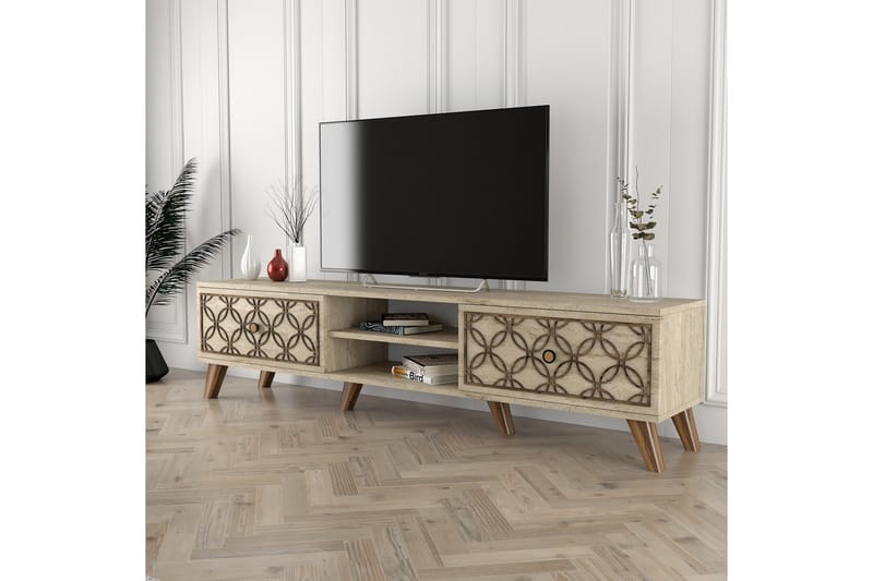 Chass TV-benk 180 cm - Beige - Møbler - Mediamøbel & tv møbel - TV-benk & mediabenk