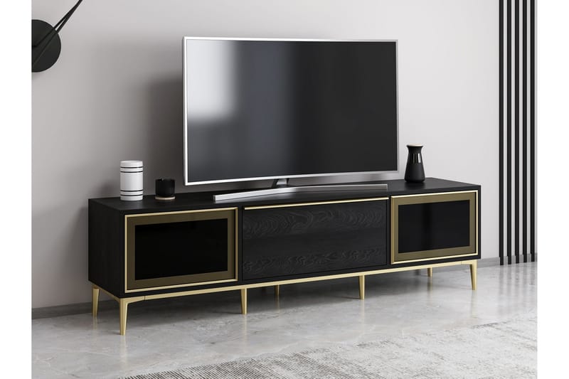 Elevate TV-benk 180 cm - Svart - Møbler - Mediamøbel & tv møbel - TV-benk & mediabenk