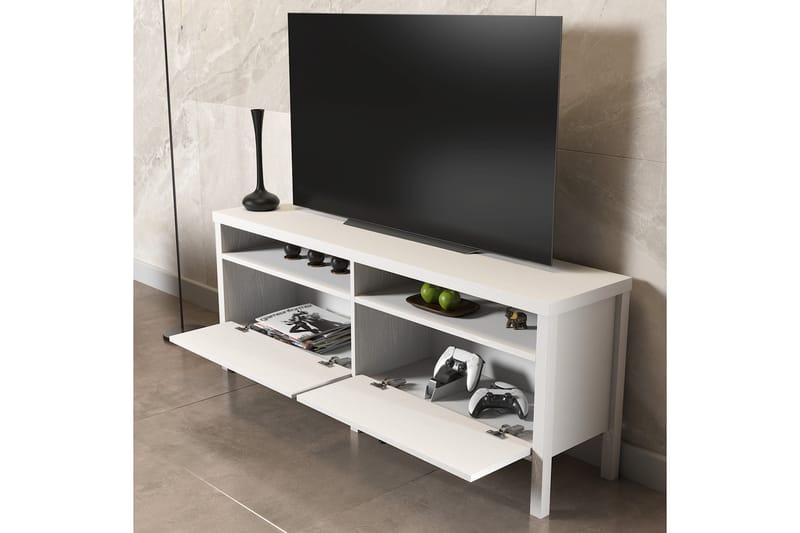 Elspet TV-benk 150 cm - Brun/Hvit - Møbler - Mediamøbel & tv møbel - TV-benk & mediabenk