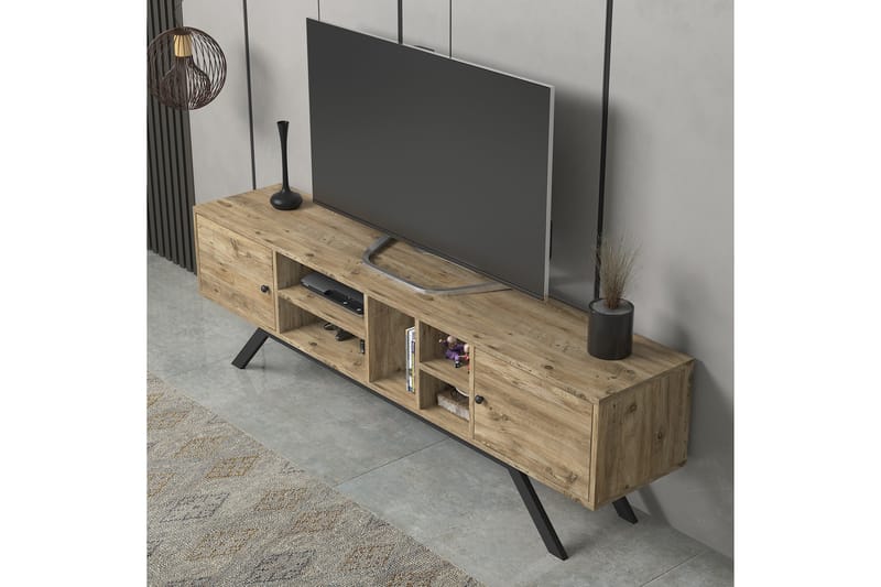 Elspet Tv-benk 180 cm - Brun - Møbler - Mediamøbel & tv møbel - TV-benk & mediabenk