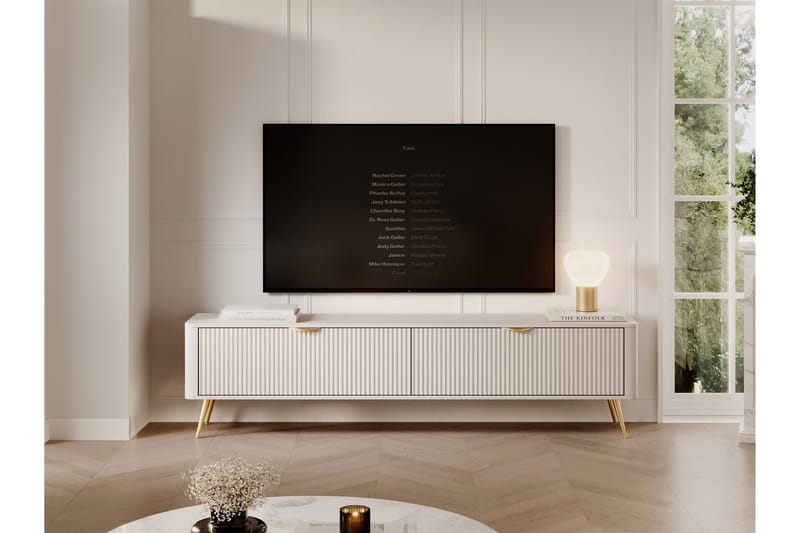 Forba TV-benk 200 cm - Beige - Møbler - Mediamøbel & tv møbel - TV-benk & mediabenk