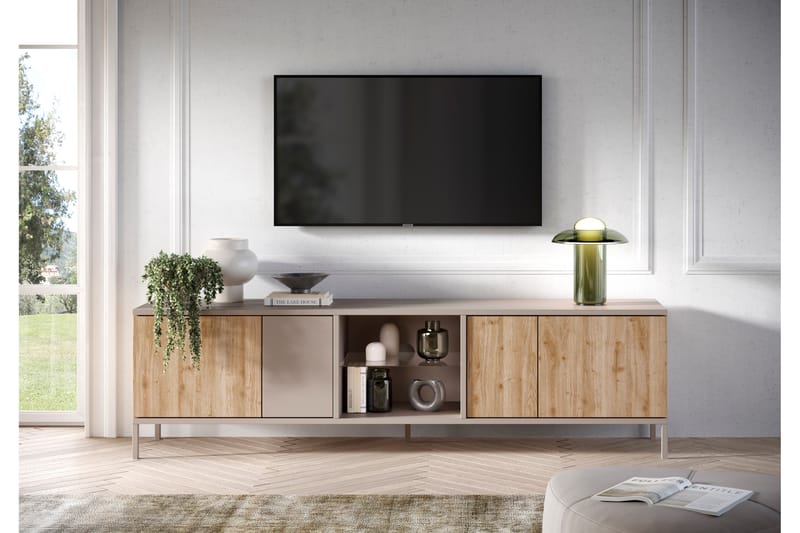 Gent Tv-bänk 210x43 cm - Brun - Møbler - Mediamøbel & tv møbel - TV-benk & mediabenk