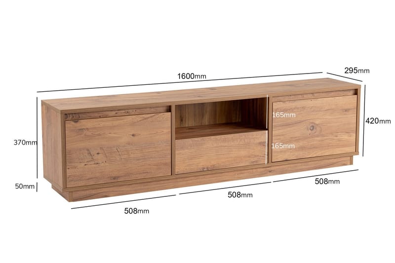 Gulliver TV-benk 160 cm - Brun - Møbler - Mediamøbel & tv møbel - TV-benk & mediabenk