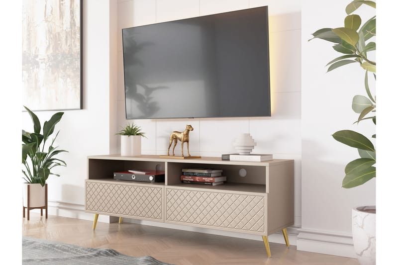 Hester TV-benk 150 cm - Sand beige - Møbler - Mediamøbel & tv møbel - TV-benk & mediabenk