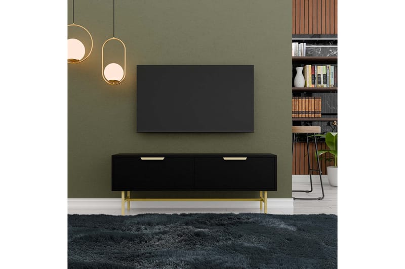 Kuro TV-benk 138 cm - Svart - Møbler - Mediamøbel & tv møbel - TV-benk & mediabenk